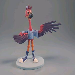 Disney Junior TOTS Tiny Ones Transport Service Freddy the Flamingo Cake Topper